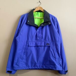 Vintage Patagonia Made in USA Nylon Anorak Fall 1990 Purple and Grey size Medium